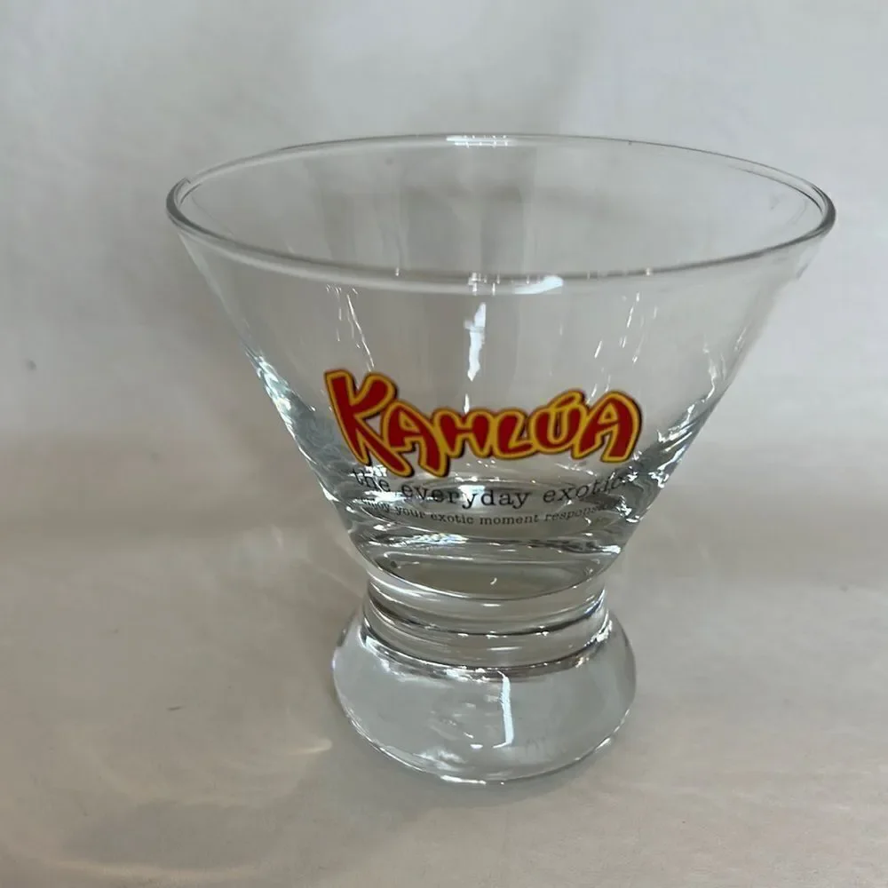 Kahlua Glass 8 Oz The Everyday Exotic Coffee Rum Liquor Bar Drinking Mexico
